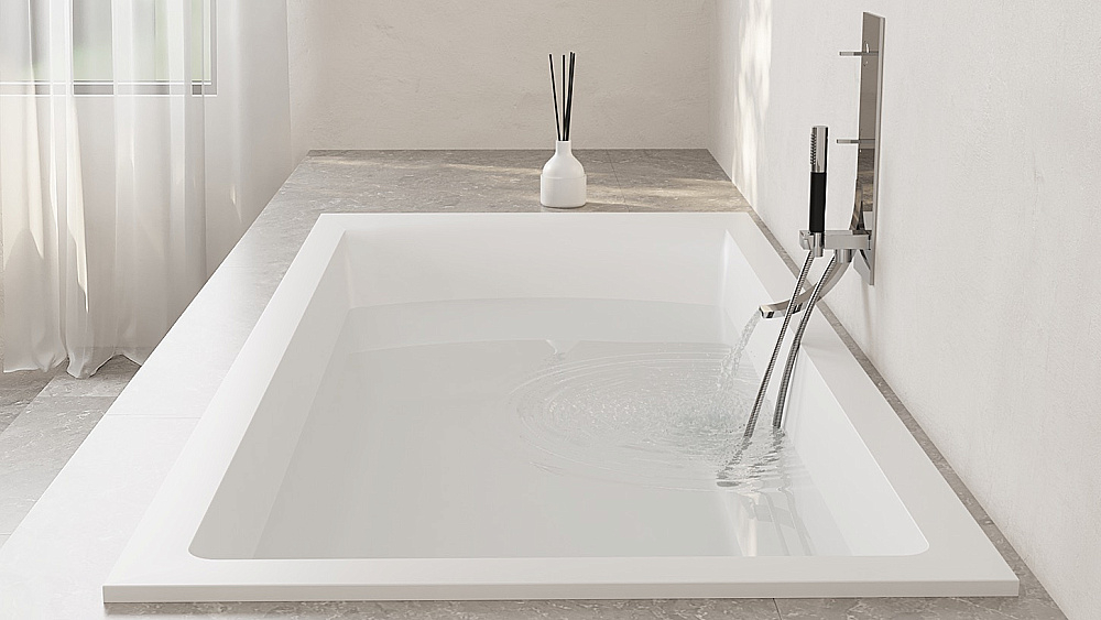 Ванна Salini CASCATA KIT S-stone 105022M 150x70 белая