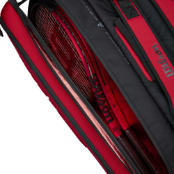 Сумка теннисная Wilson Super Tour 15 PK Clash V2.0 - red/black