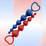 Анальная цепочка Love Beam (бордовый)