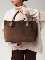 Замшевая сумка Iris DBR 31372 кофе