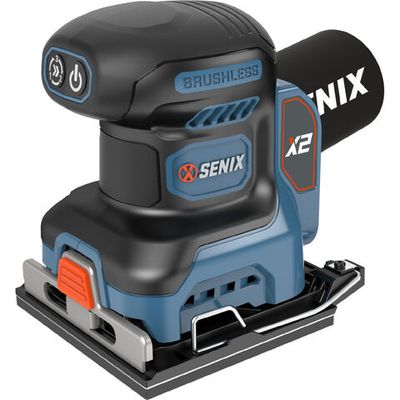 Шлифмашина вибрационная аккумуляторная SENIX PSX2-M2-EU,X2 20V,1 акб и зу