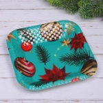 Поднос пластиковый «Вечерний вальс» 21,5*21,5*3,3см