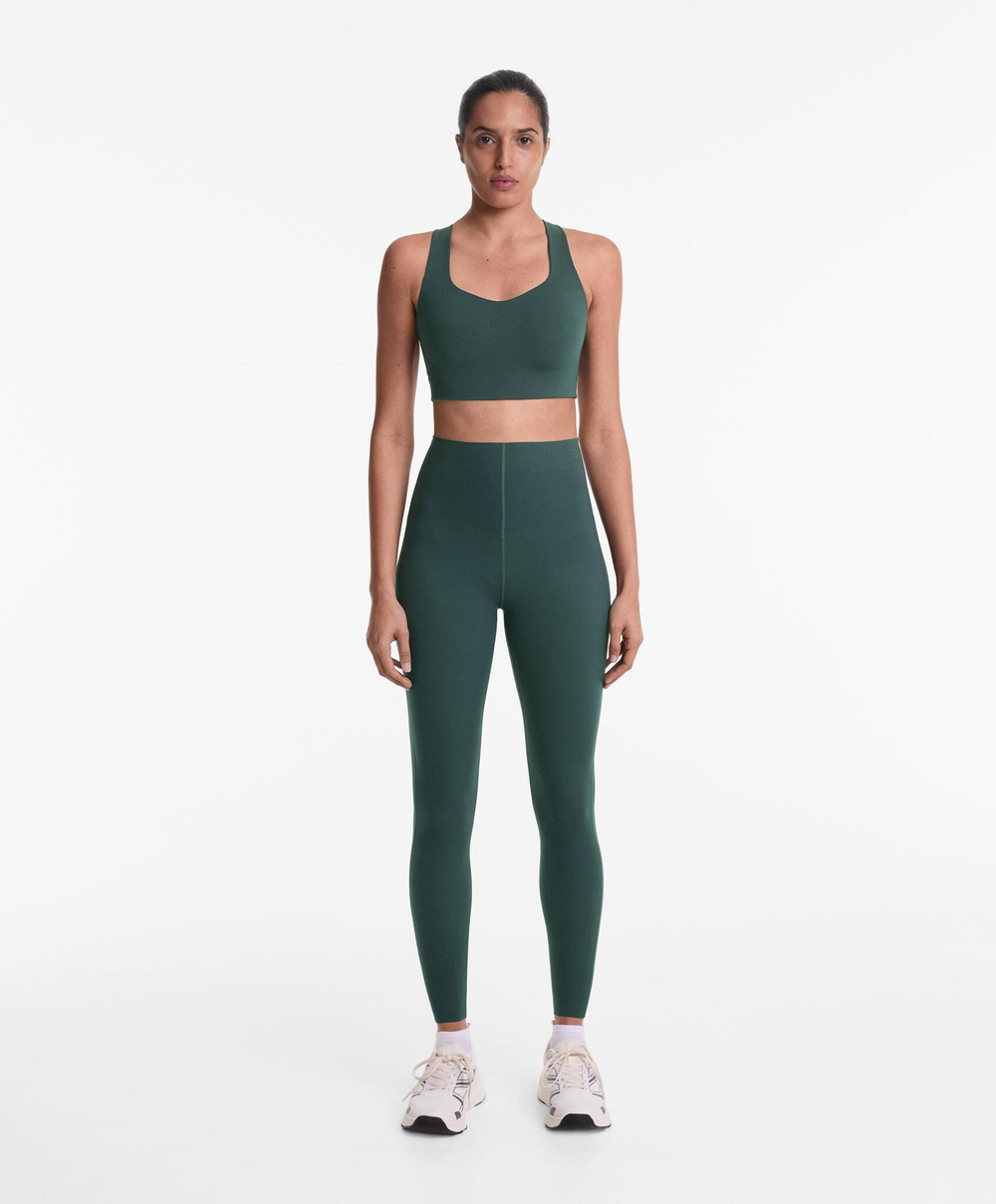 OYSHO Компрессионные легинсы Extra Compressive Core Control длиной 65 см, бирюзовый