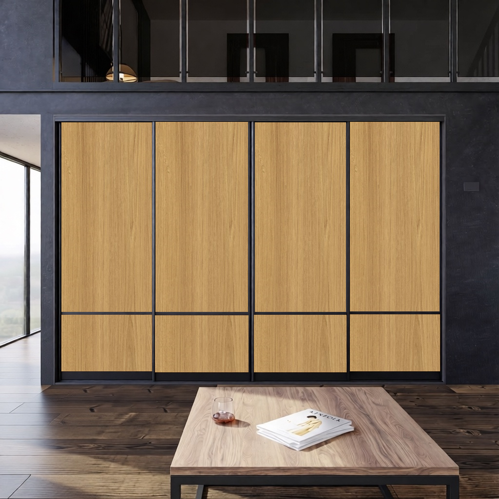 Дверь-купе ARISTO С, ЛДСП EGGER, профиль черный матовый 3