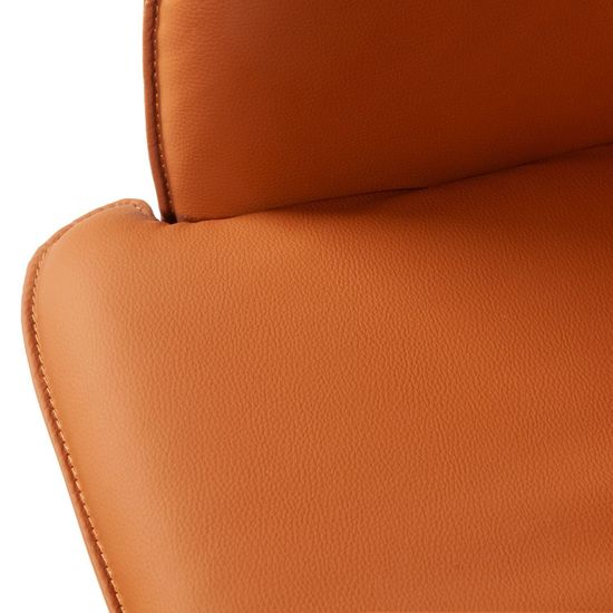 Лаунж кресло Sofia, экокожа терракот