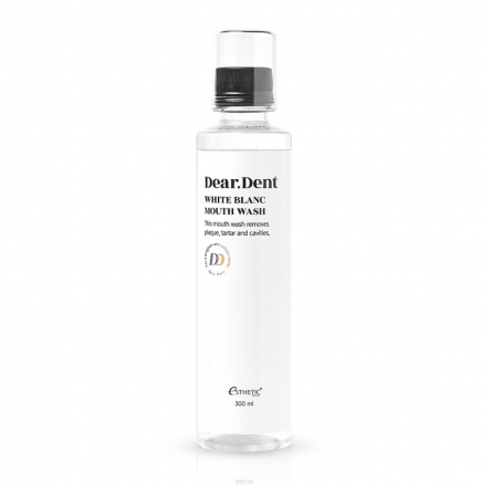 Ополаскиватель для рта без красителей Esthetic House Dear.dent white blanc mouse wash, 300 мл