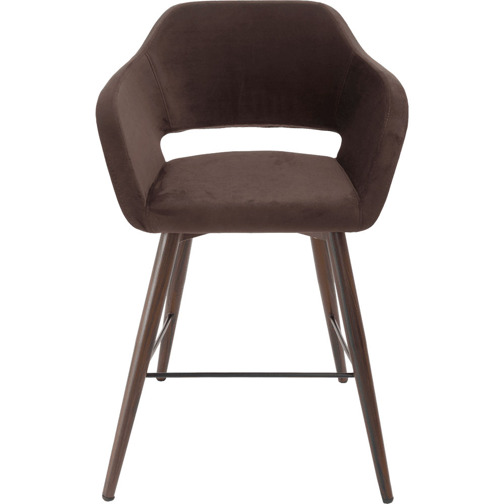 Стул Балун полубар, ткань Крафт, каркас черный матовый