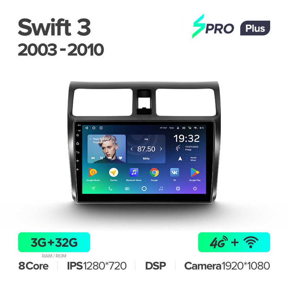 Teyes SPRO Plus 10.2" для Suzuki Swift 2003-2010