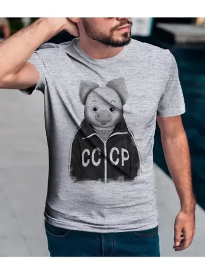 Футболка дизайнерским принтом