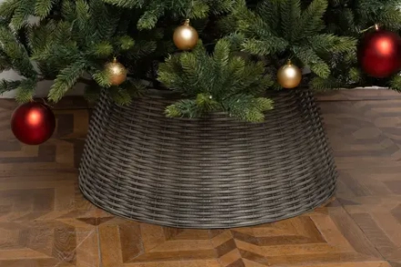 Корзина под елку Премиум Царская Лоза 65*48*30 см., разборная, хаски, ЕлкиТорг (65-229)