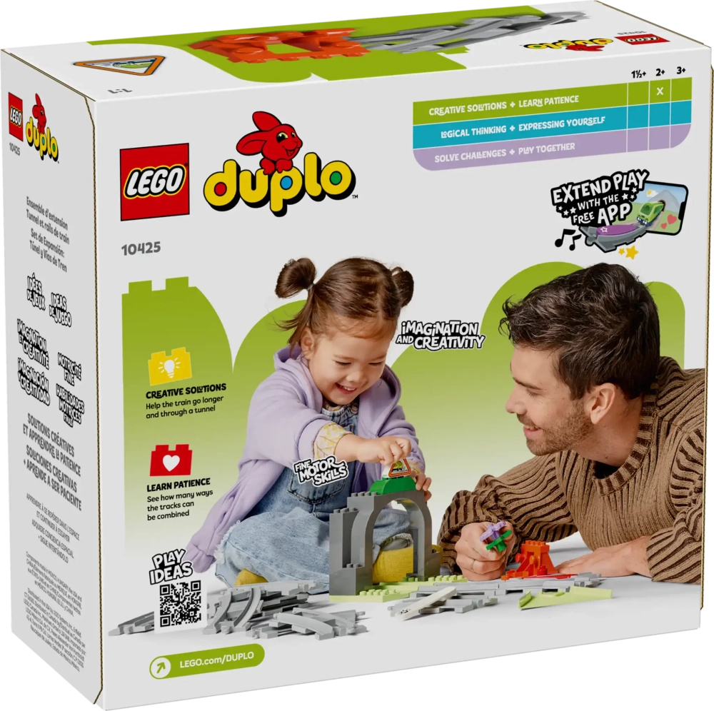 Конструктор LEGO Duplo 10425 Железнодорожный туннель и рельсы