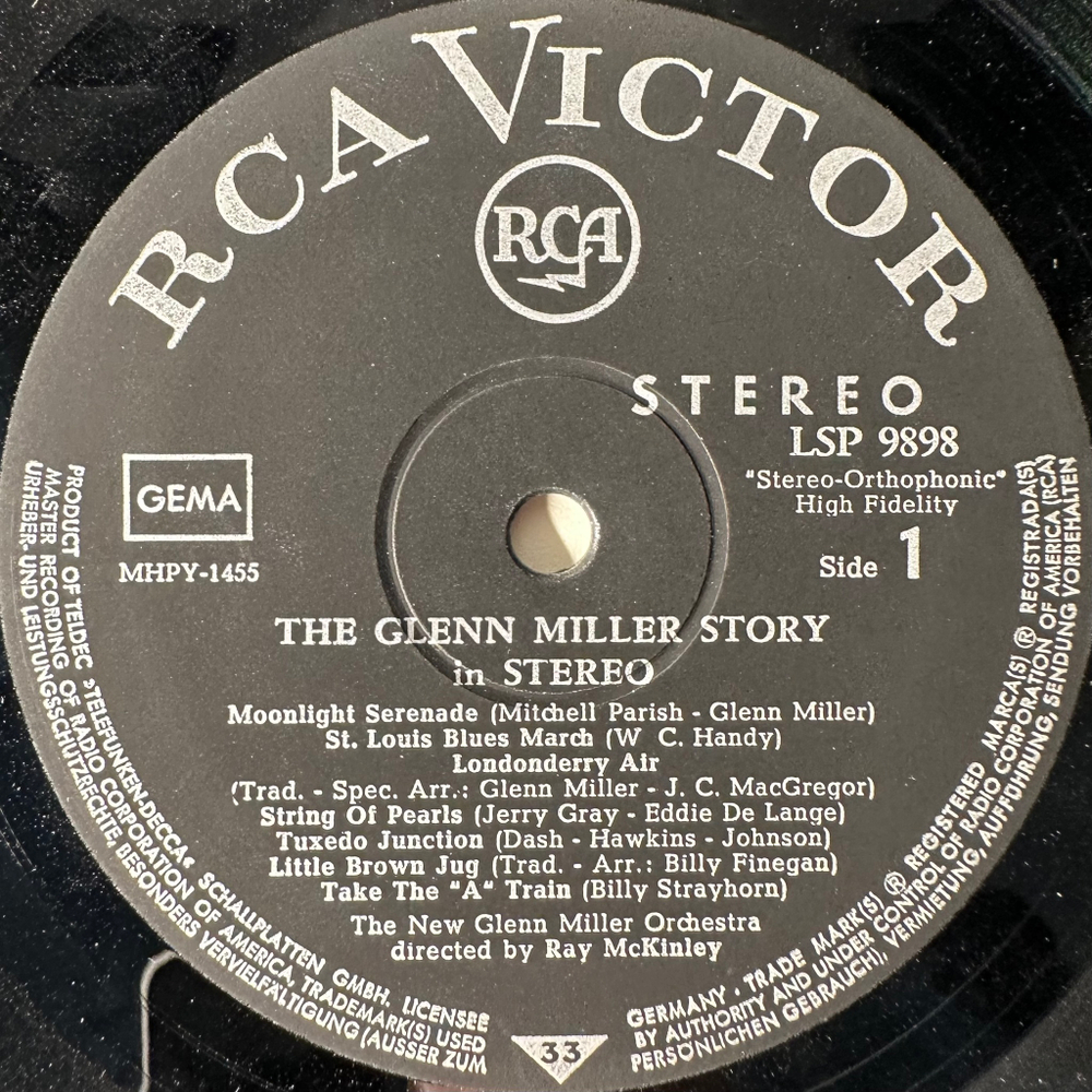 The New Glenn Miller Orchestra - The Glenn Miller Story In Stereo (Германия 1965г.)