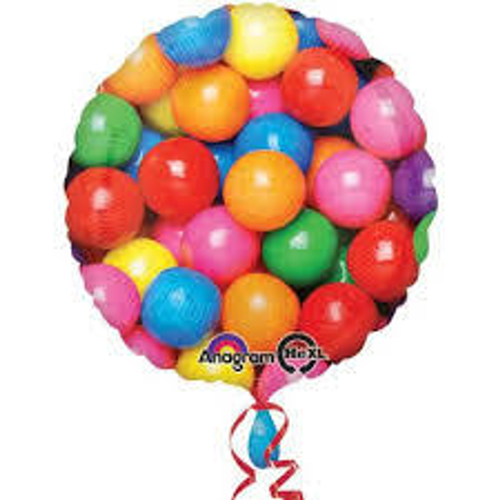 Шар фольга 18" "Жевательные шарики"