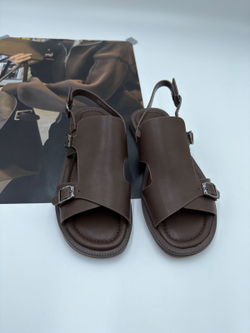 Босоножки женские натуральная кожа арт. PEXL 253-5 цвет "рыжий"