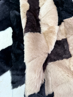 Покрывало меховое ковер из шкуры овчины