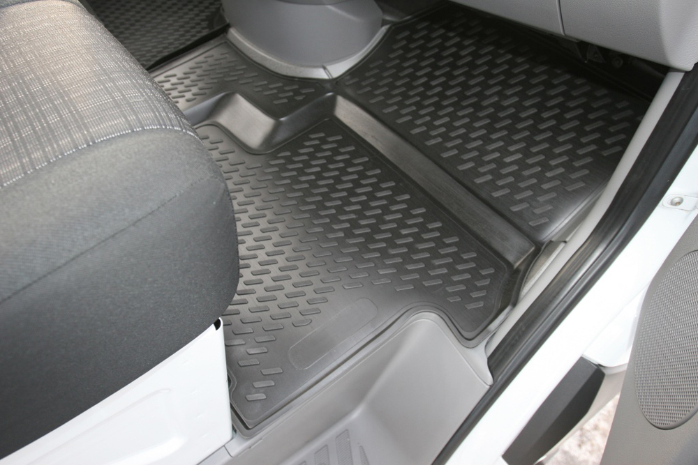 Коврики Standard, 3D в салон MERCEDES-BENZ Sprinter, 2015- , 2 шт. (полиуретан, чёрные) Element.CARMRC00001