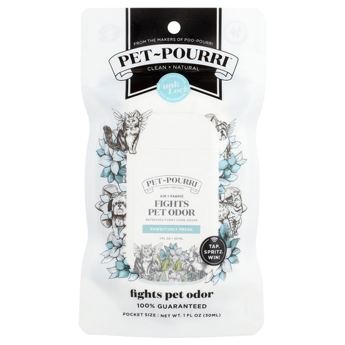 Poo-Pourri, освежитель воздуха и тканей от запахов домашних животных Pet-Pourri™, Pawsitively Fresh, 30 мл