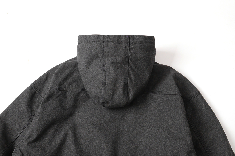 Куртка SHADOW CANVA HOOD COAT, серый-темный