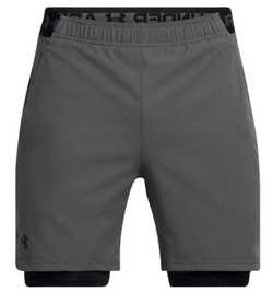 Теннисные шорты Under Armour Vanish Woven 2-in-1 - castlerock/black