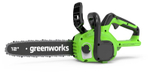 Цепная пила аккумуляторная GREENWORKS GD24CS30 24В,3/8-1,1-45,30см,б/щ,без АКБ и ЗУ (2007007)