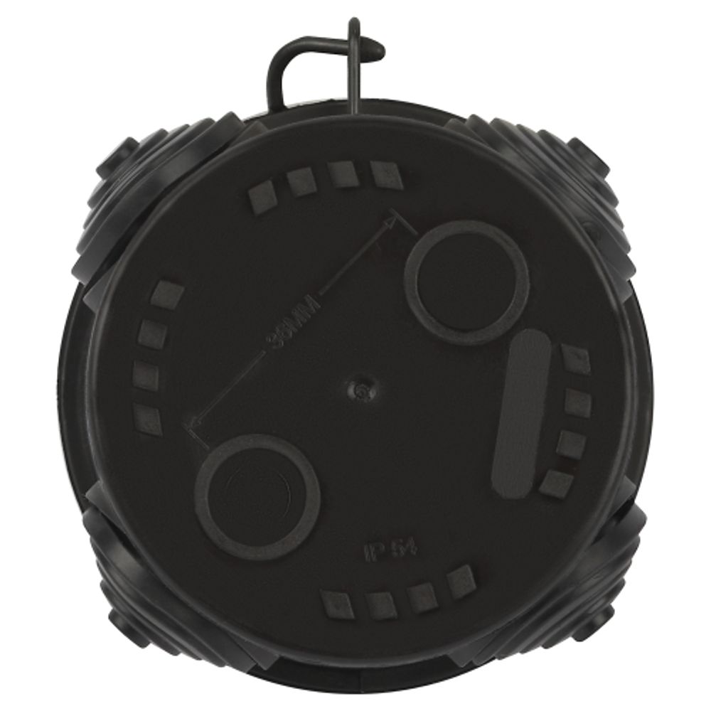 Распаячная коробка ЭРА KOR-65-40-4g-B открытой установки черная 65х40мм с гермовводами 4 вх. IP54