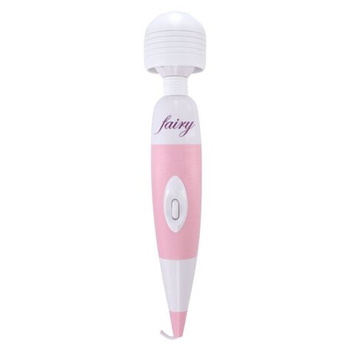 Перезаряжаемый вибратор Fairy Massage Wand (Цвет: розовый с белым)