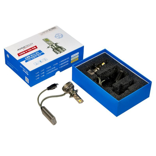 Лампа светодиодная LED Avantech H7 12V 45W, 3000К (комплект 2 шт.) ALB0745SY