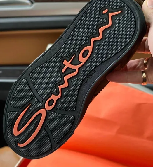 Кеды Santoni, замшевые