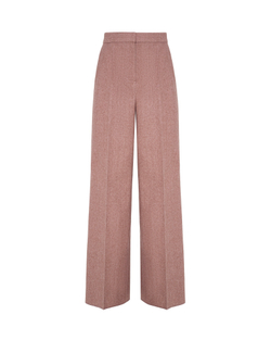Брюки из шерсти Стелла Маккартни розовый меланж
