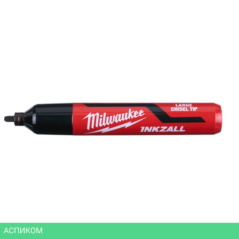 Маркер строительный Milwaukee Inkzall L 3шт черный (4932471554)