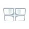 Потолочный светодиодный светильник Escada Square 10220/4LED 61W