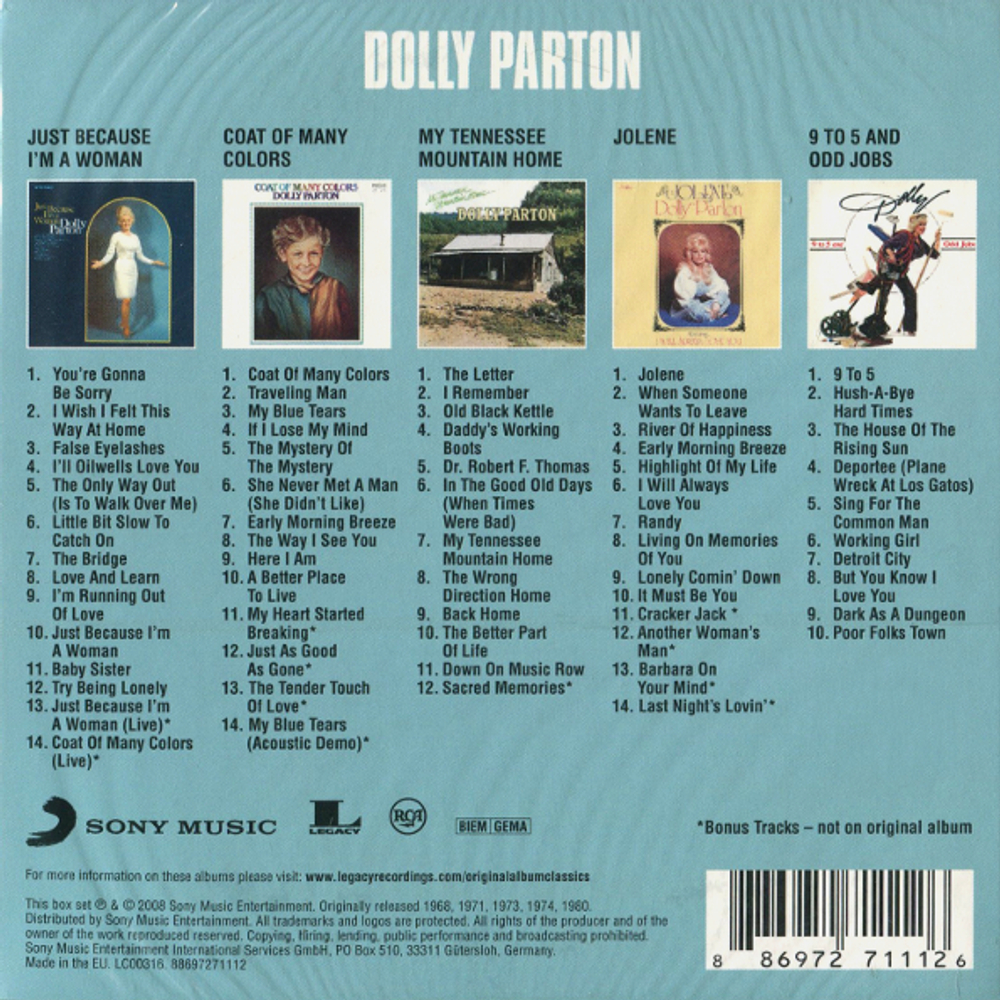 Dolly Parton / Original Album Classics (5CD)