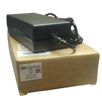 Блок питания (сетевой адаптер) универсальный LP66 12V/5A, штекер 5.5 на 2.5мм