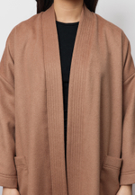 Шапан шерстяной удлиненный на запах CAMEL