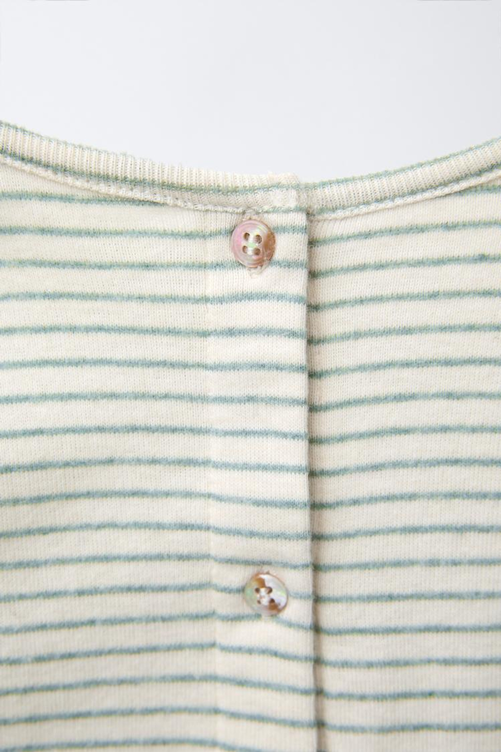 ZARA ФУТБОЛКА В ПОЛОСКУ, ЗЕЛЕНОВАТЫЙ