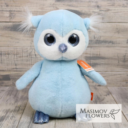 Пушистик Совенок голубой 35 см