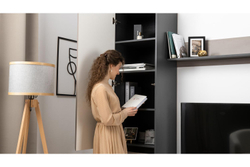 Сидней Шкаф 13.200 Антрацит 0164, Антрацит 0164, Веллюто Капучино