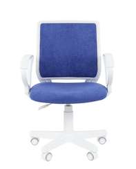 Кресло Chairman Kids 112 Россия ткань M морской, белый пластик