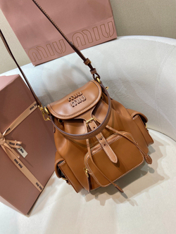 Miu Miu Leather Backpack 22 cm
