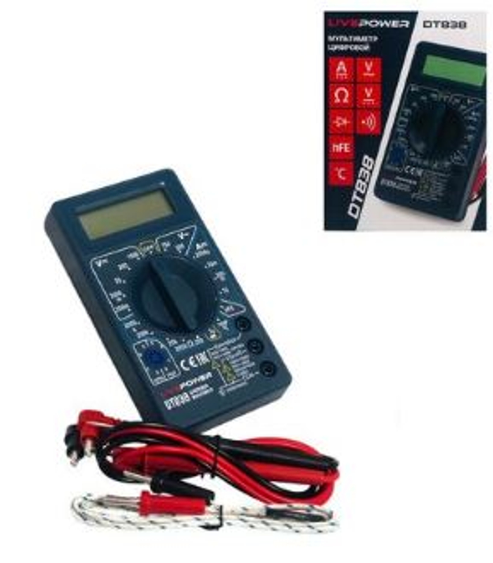 Мультиметр ДТ 838 LIVE POWER 20107