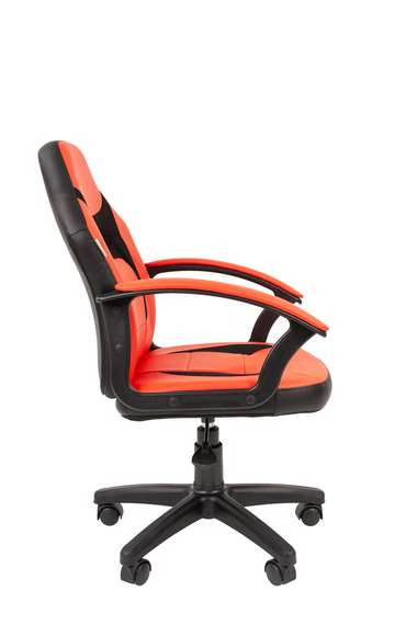 Кресло Chairman Kids 110 Россия экопремиум черный/красный