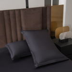 КПБ на резинке Сатин Velvet Premium с Одеялом VPR004, Евро, 4 наволочки, простынь 140*200*25