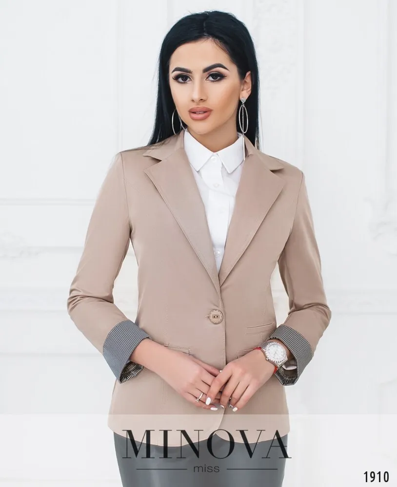 Пиджак 1001-темно-бежевый Minova