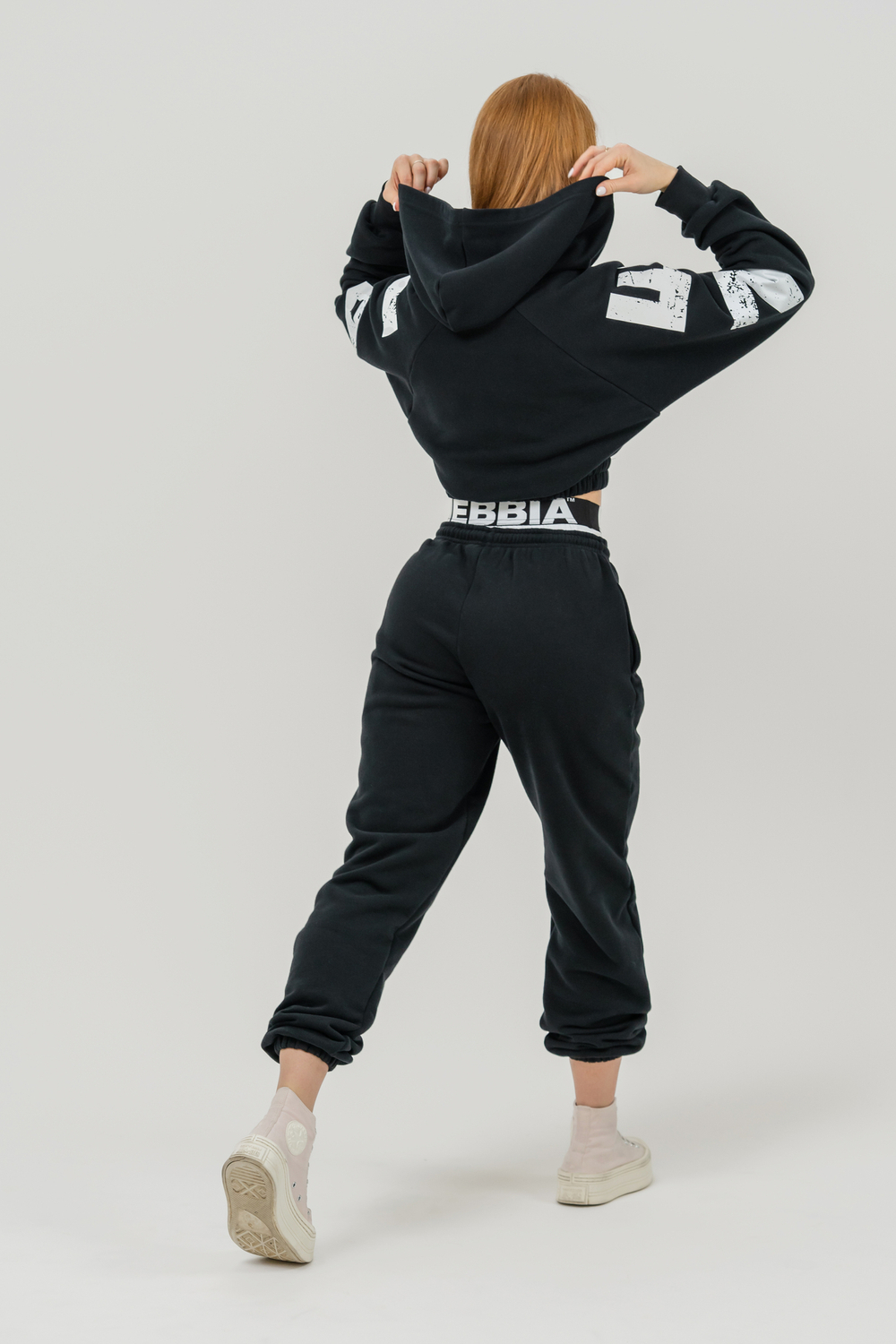 СПОРТИВНЫЕ GYM SWEATPANTS MUSCLE MOMMY 623 ЧЕРНЫЕ