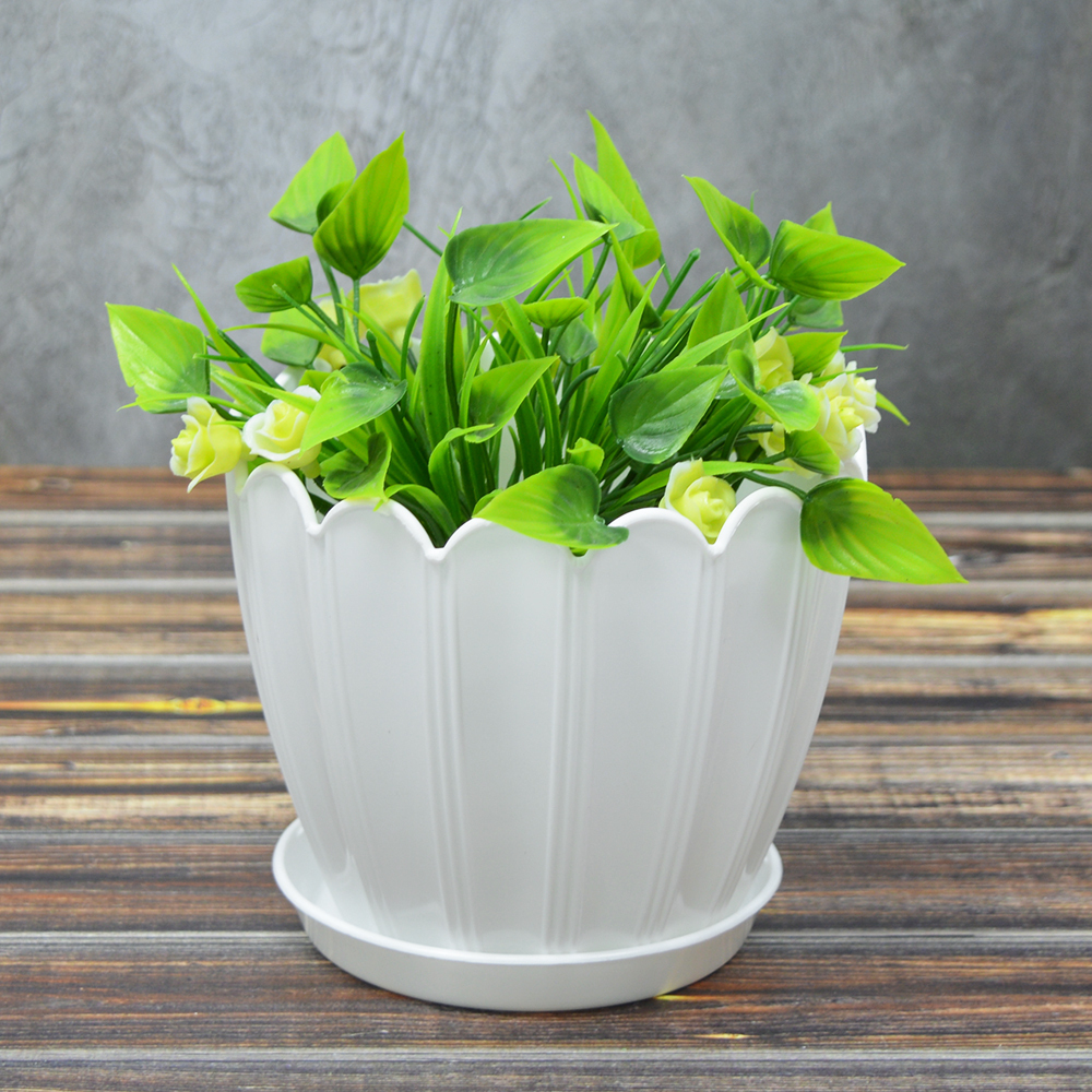 Кашпо Хризантема 1л, цвет в ассортименте