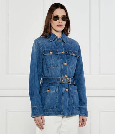 Джинсовая куртка TWINSET - голубой(251TP2610)