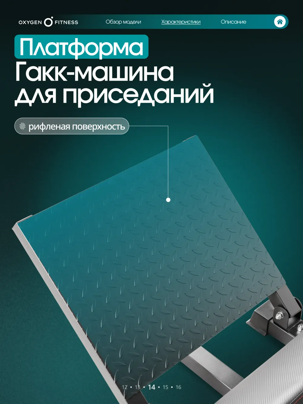 Жим ногами/Гакк-присед OXYGEN FITNESS BROOKS