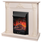 Каминокомплект Real Flame Stefania WT-F612 с очагом Majestic Lux Black RC