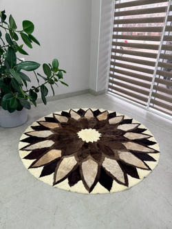 Ковер шкура натуральная овчина меховой