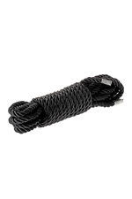 Черная веревка для шибари DELUXE BONDAGE ROPE - 5 м.